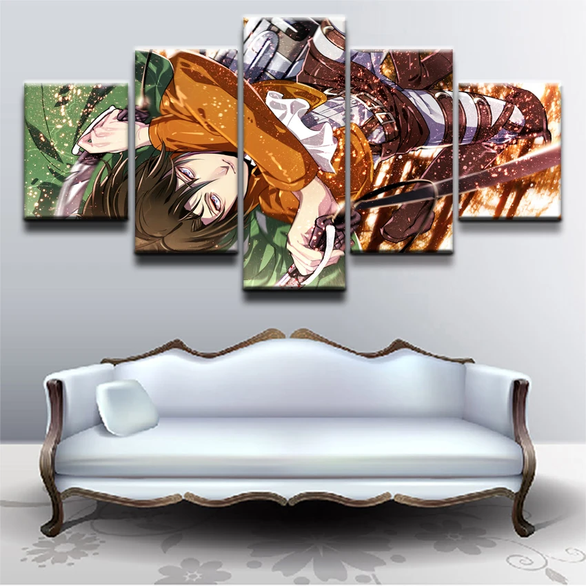 Печать на холсте фотографии Wall Art Для Украшения в спальню рамки 5 шт. для косплея