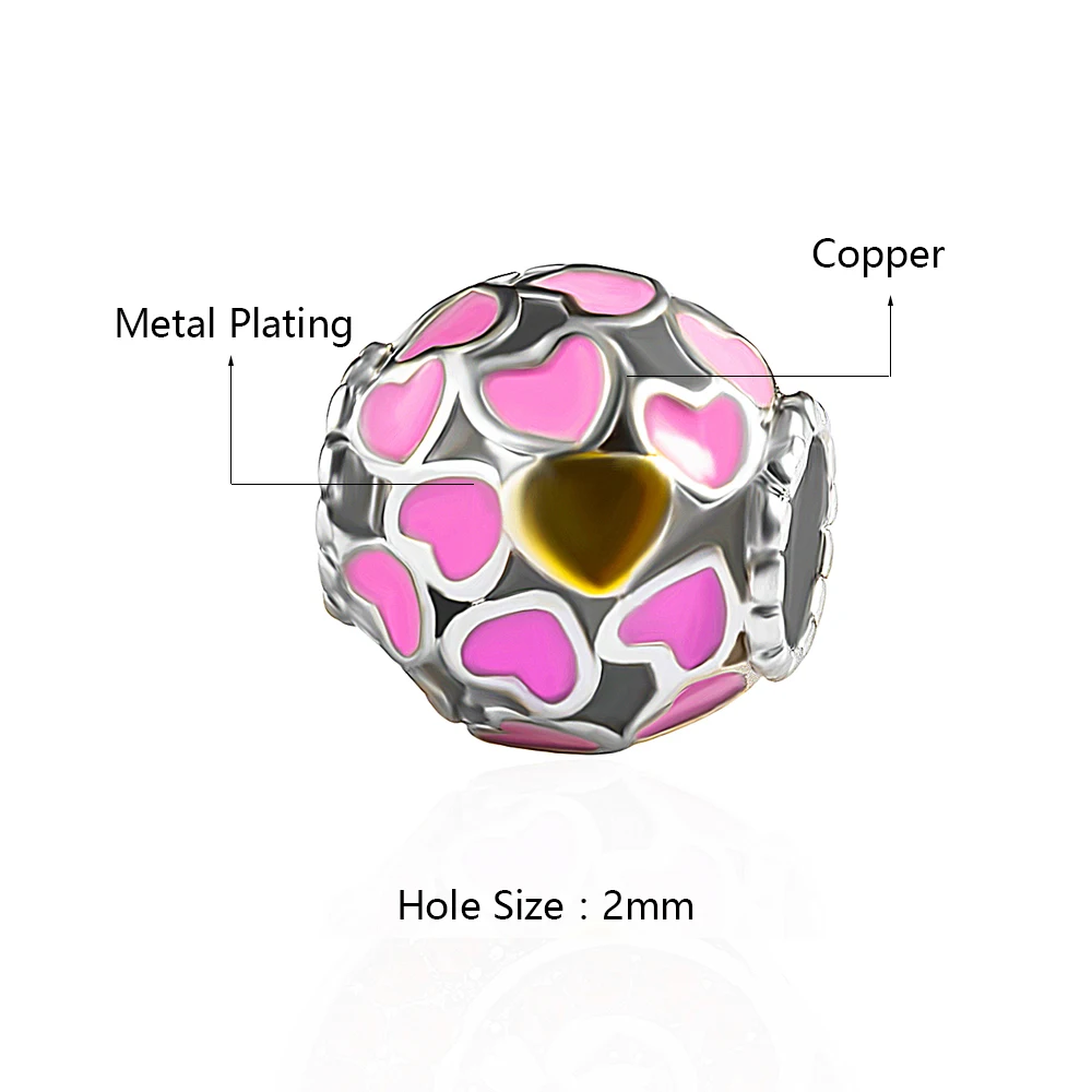 HPXmas 5pcs/lot Wholesale Heart Pattern Neokubny Cube Balls Make Beads for Jewelry Crystal Charm Bracelet Making | Украшения и