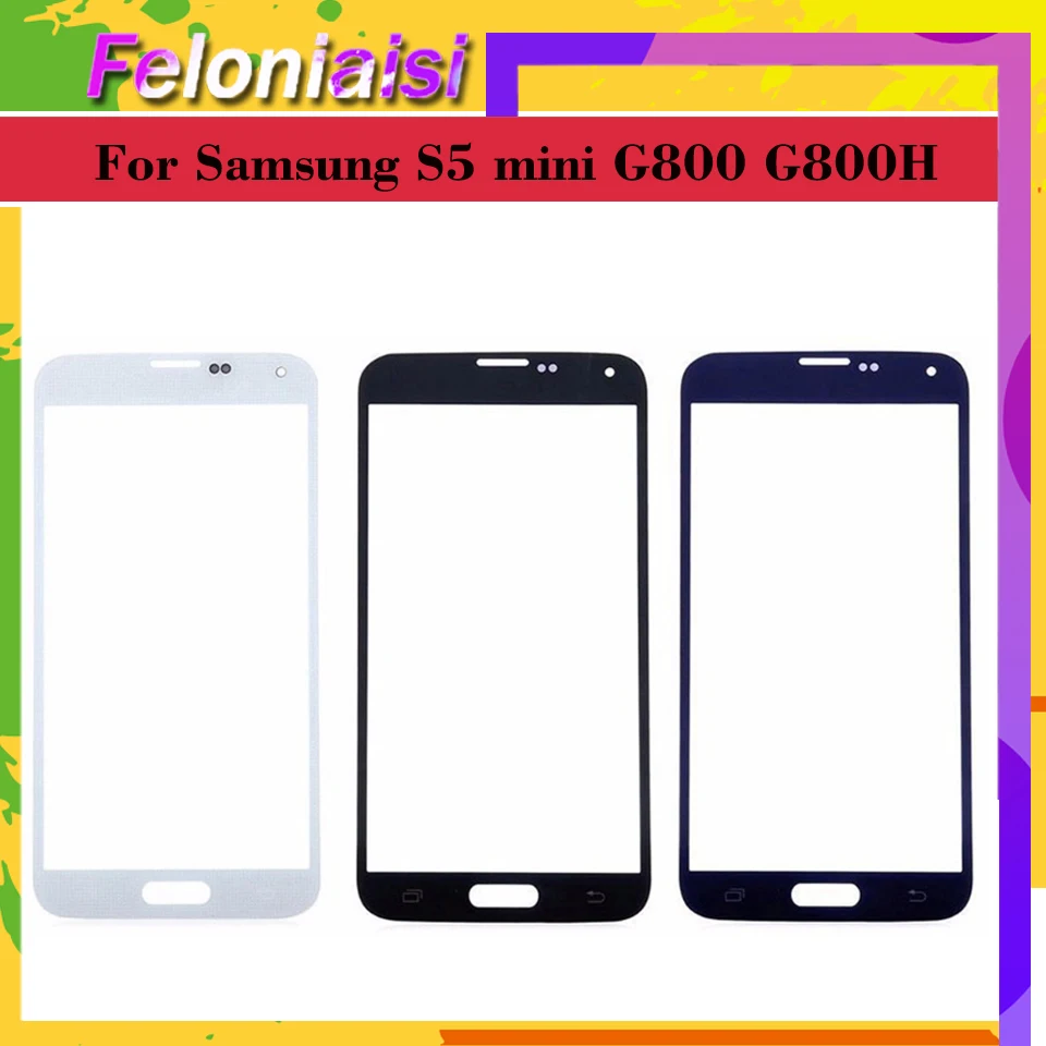 10 шт./партия для Samsung Galaxy S5 mini G800F G800H G800 сенсорный экран передняя стеклянная панель