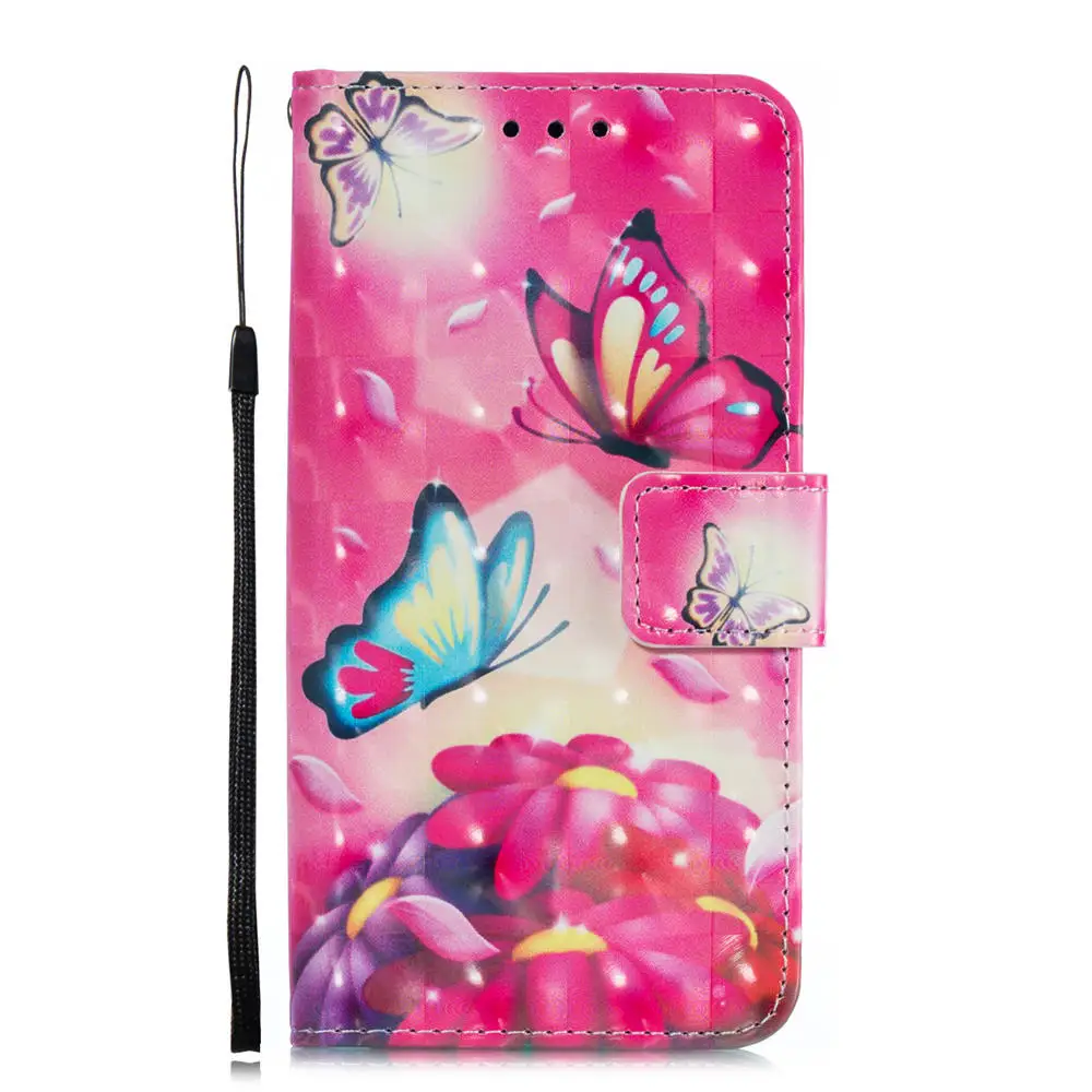 3D кожаный чехол-книжка чехол для samsung Galaxy A6 A8 звезда J4 J6 J7 J2 Pro J3 J5 A5 S7 край S8 S9 плюс Чехол-портмоне