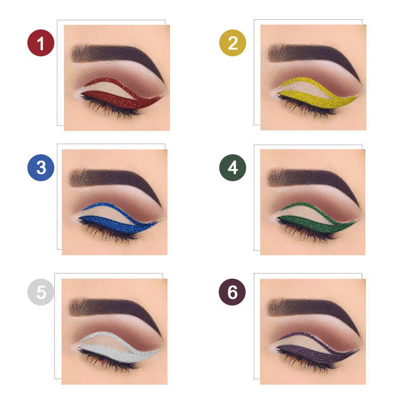 Продается профессионалами блестящие глаза Make Up вкладыш для Для женщин легко
