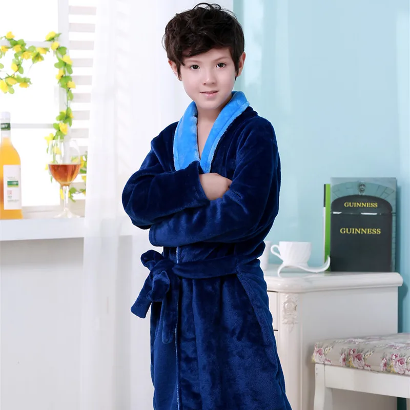 Детский фланелевый Халат с Микки Маусом на зиму и весну 2 цвета мягкая Пижама