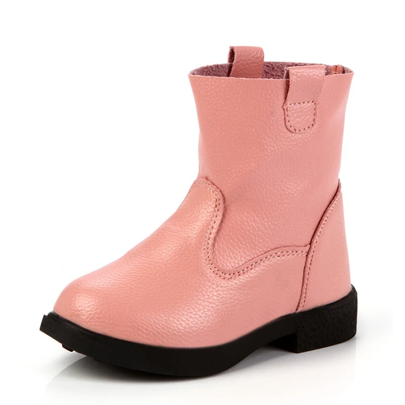 2018 новая осенне зимняя детская обувь Повседневные детские сапоги из