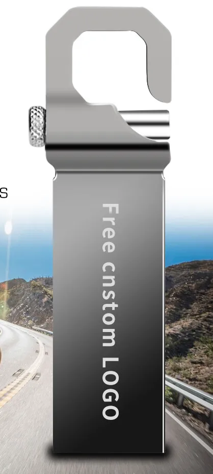 gray USB флеш-накопитель 64 ГБ 3,0, металлическая флешка, USB флешка, высокая скорость, 32 ГБ, флеш-накопитель, емкость, настоящая, 16 ГБ, USB флеш-браслет, бесплатный логотип - Цвет: gray