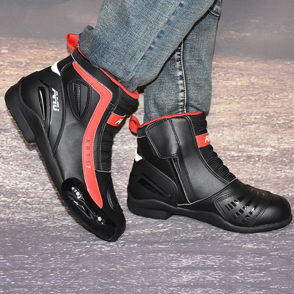 AMU/мотоциклетные ботинки для мужчин водонепроницаемые мотокросса верховой езды