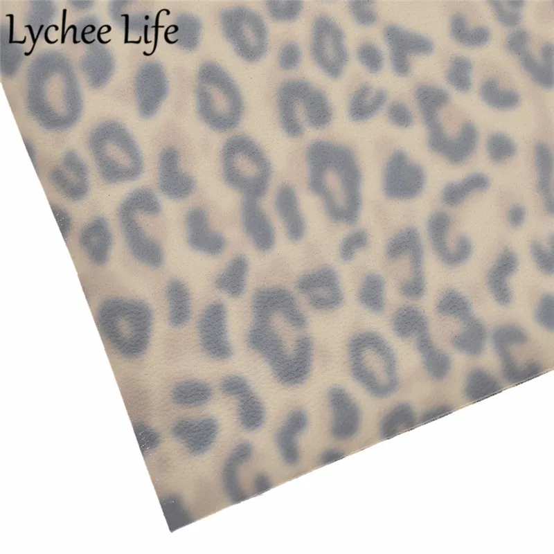 Lychee Life леопардовая набивная кожаная ткань красочные 29x21 см ПВХ ткань DIY ручной работы швейная одежда аксессуары поставки