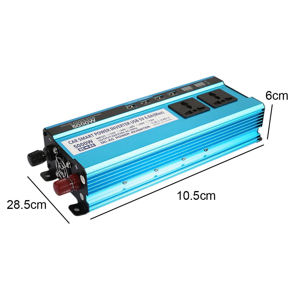 DC12V к AC220V 4 USB 2200 Вт модифицированный синусоидальный автомобильный инвертор портативный высокопроизводительный домашний преобразователь питания зарядное устройство