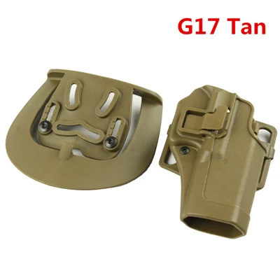 Тактический страйкбол CQC Кобура пистолет кобура для G17/1911/M9/P226/USP пояс петля Талия весло Открытый Охота - Цвет: G17 Tan