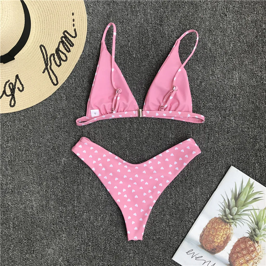 Женский купальный костюм с чашками пуш ап красного желтого и черного