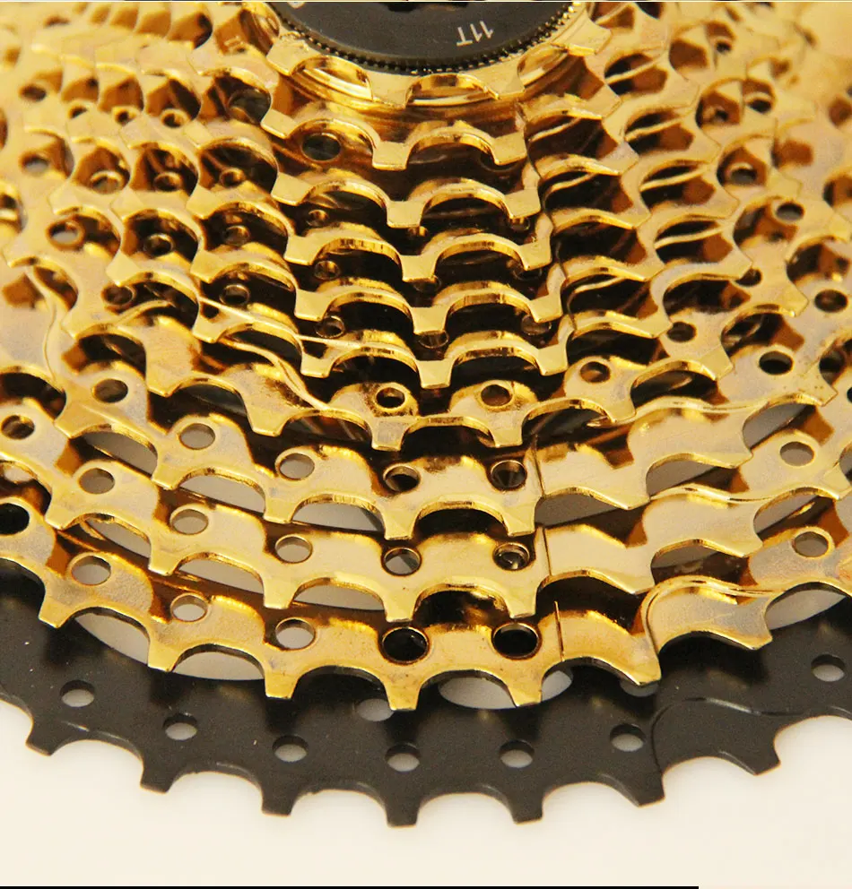 WUZEI 11 скоростей Freewheel MTB горный велосипед части кассеты Freewheel Золотой 11-42T для деталей XT M8000 SLX M7000 M9000 k7 NX GX
