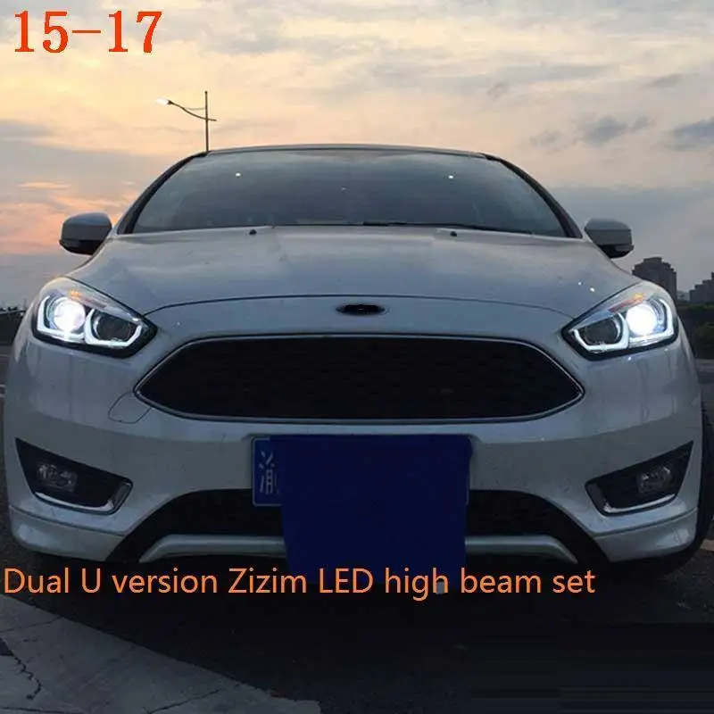 Сигнальные лампы Neblineros Para Automovil, запчасти для дневных ходовых огней Drl, стильные Светодиодные Автомобильные фары, автомобильные фары в сборе для Ford Focus