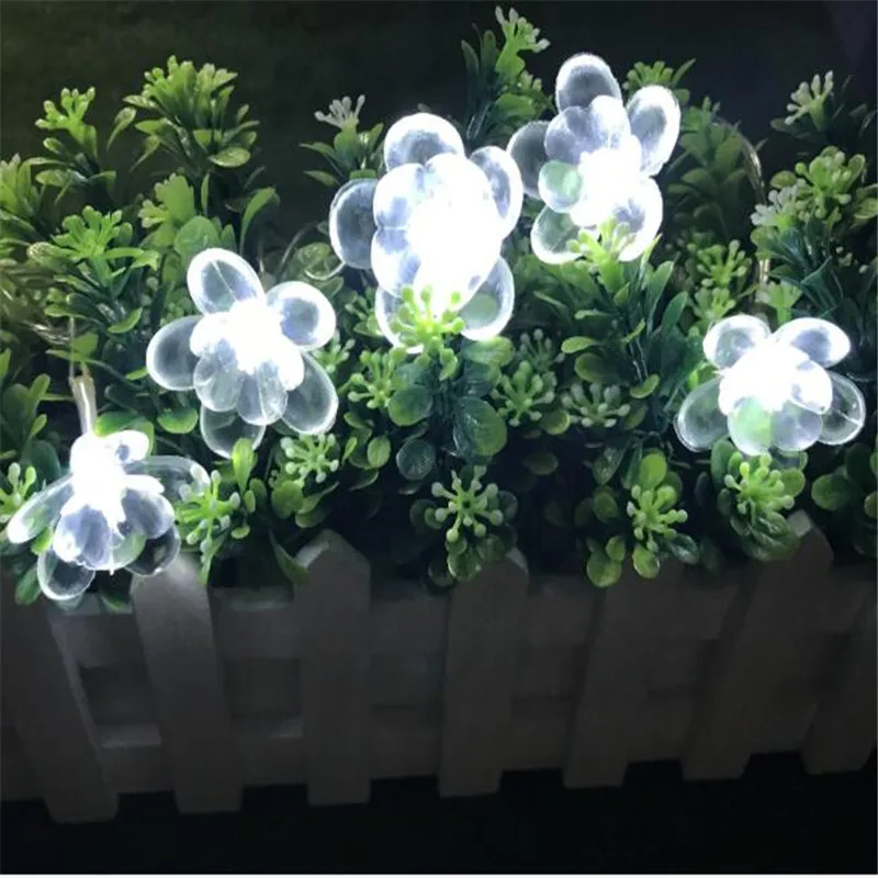 

Гирлянда с 50 светодиодами, 7,5 м, на батарейках, Сказочная настольная лампа, светодиодный прикроватный светильник с цветком лотоса для дома, п...