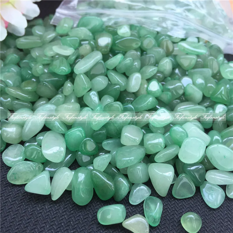 

50g 7-9mm Natural Dong ling Jade Gravel Crystal Stone Rock Healing Gemstone Green Aventurine for Fish Tank Home Decor