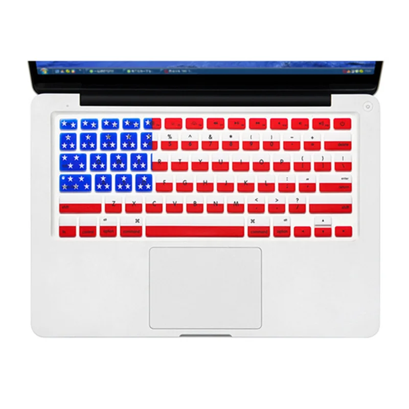 Версия Zimoon для США высокое качество США. CA. AU. UK. Чехол клавиатуры CHN Flag Macbook Air 13