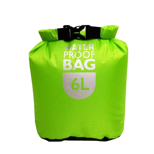 Green 6L 6L 12L 24L рафтинг для плавания на лодках сухой мешок парусный Каякинг каноинг река Трассировка пакет треккинг плавающий водонепроницаемый мешок - Цвет: Green 6L