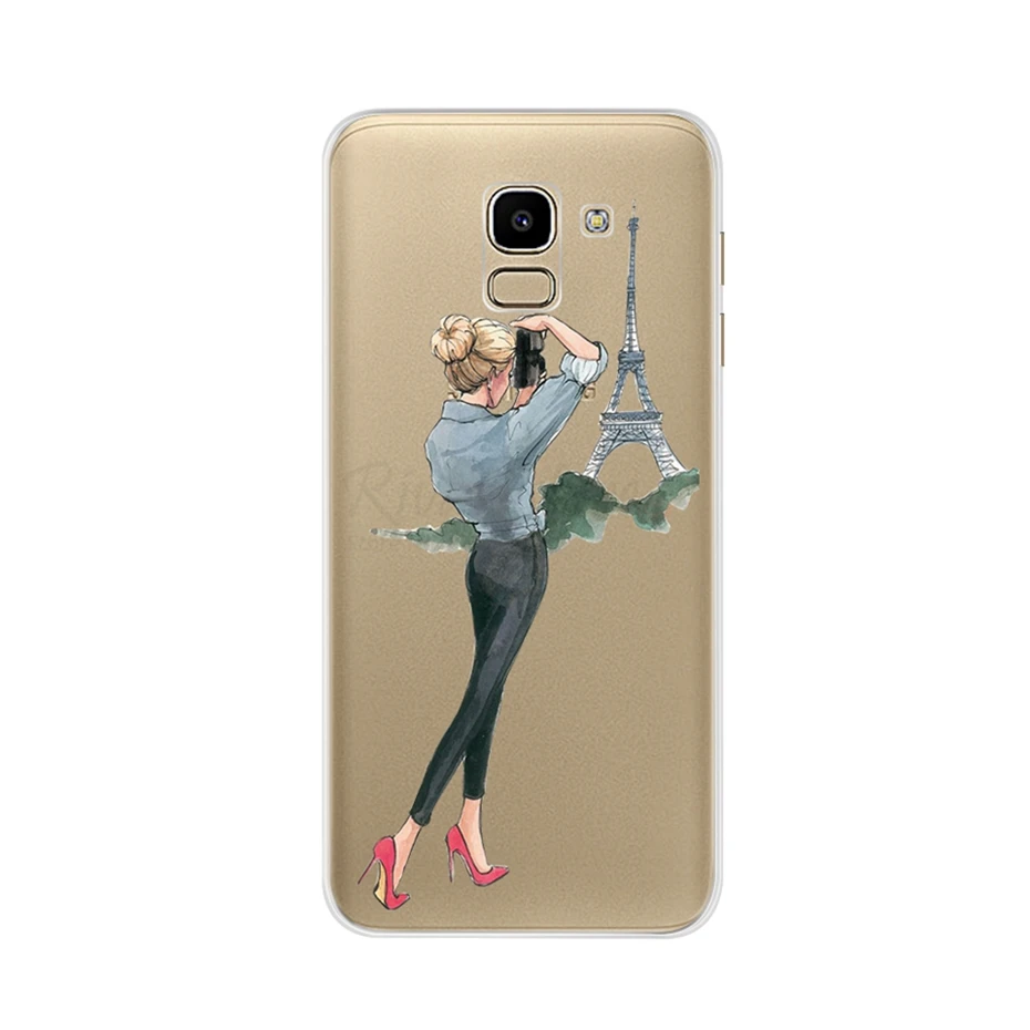 Чехол для samsung Galaxy J6 Plus чехол J600F J610F Мягкий силиконовый чехол для телефона для samsung J6 чехол Funda Bumper
