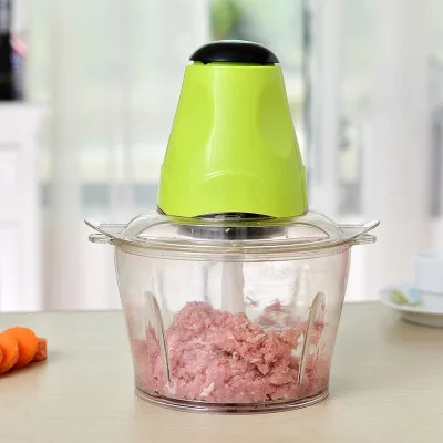 Электрическая мясорубка 2л мощный бытовой измельчитель мяса кухонный блендер