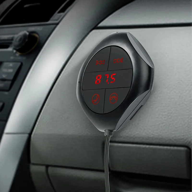 Автомобильный комплект громкой связи JaJaBor Bluetooth FM-передатчик аудио Музыка MP3/WMA
