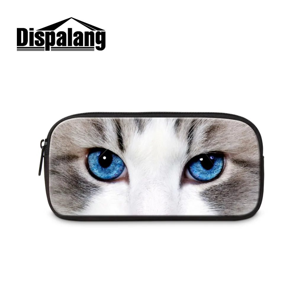 Милые детские школьные сумки карандаши с рисунком кота изображением животных