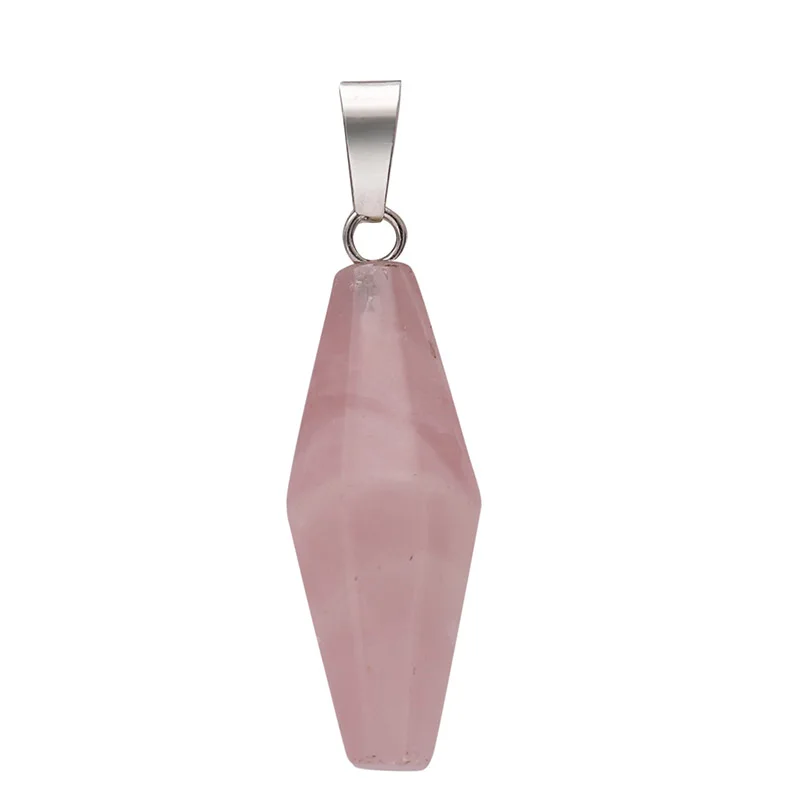 Wholesale Assorted Raw Quartz 9 Color Hexagonal Crystal Natural Stone Pendant DIY for Necklace or Jewelry Making | Украшения и