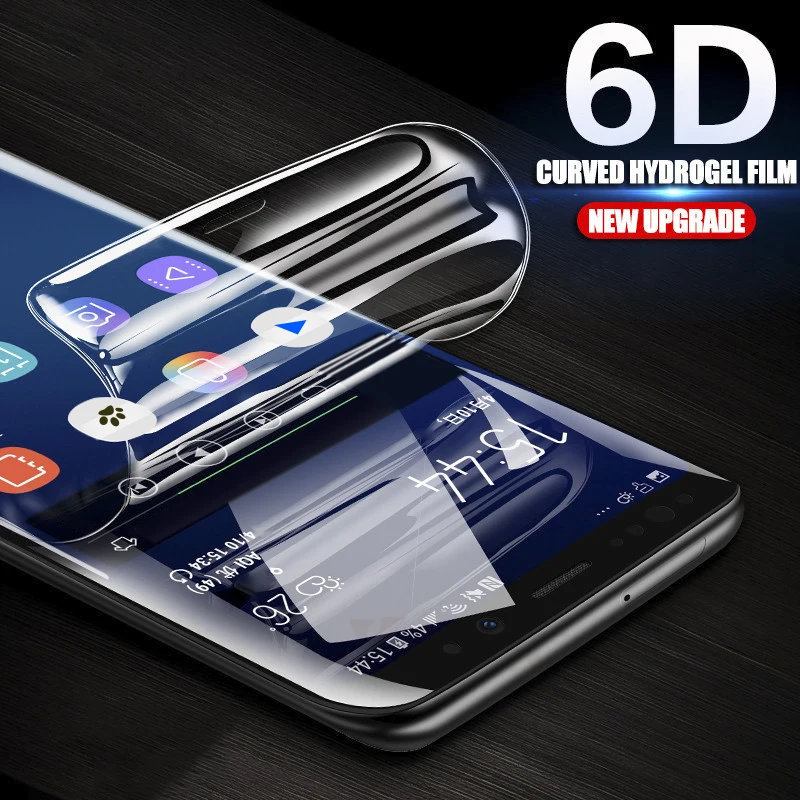 6D полное покрытие для Samsung Galaxy S8 S9 Примечание 8 9 Экран Защитная пленка плюс мягкий