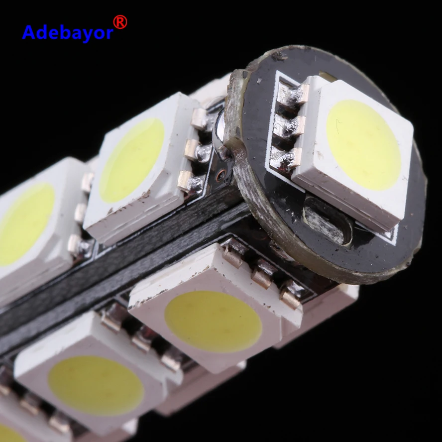 50 шт. T10 13 SMD 5050 Светодиодные лампы CANBUS без ошибок интерьер автомобиля 194 W5W led