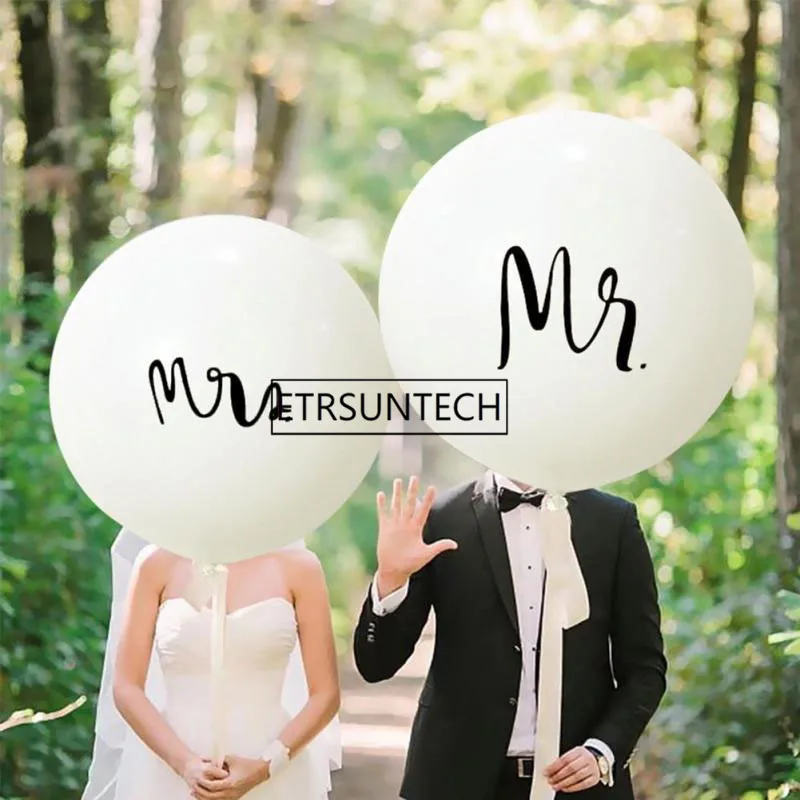 Mr Mrs воздушный шар большой 36 дюймов круглый латексный День Святого Валентина