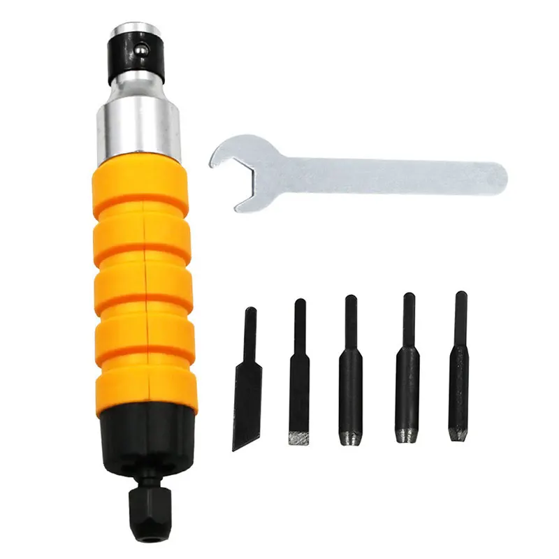 Novel Wood Chisel Carving Tool Tube Chuck Attachment for Electric Drill Flexible Shaft Shipping | Инструменты
