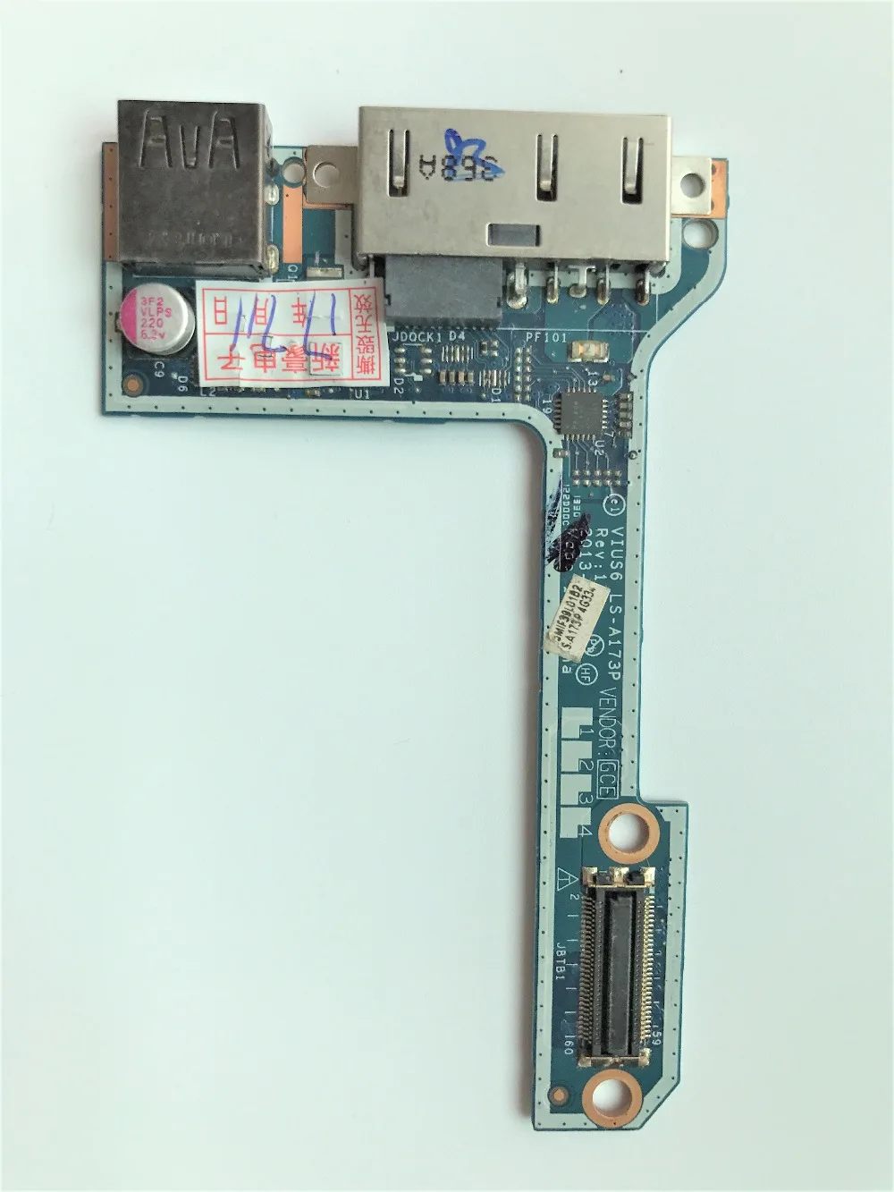 Оригинальная USB плата для Lenovo ThinkPad S540 с питанием постоянного тока 04X5186 VIUS6 LS