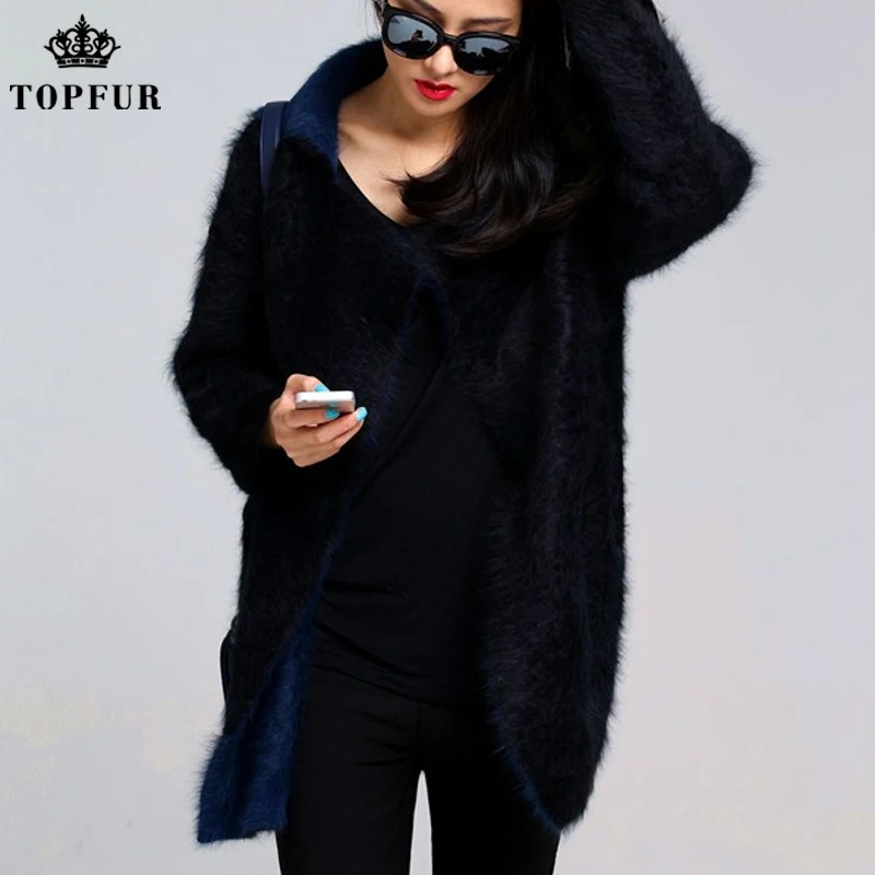 Новый вязаный настоящий норковый свитер двухслойный кашемировый бархатный