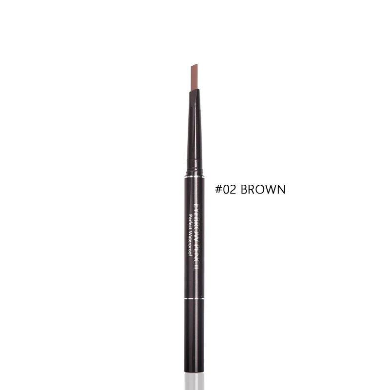 02 brown MIXDAIR карандаш для бровей, 4 цвета, двухсторонний карандаш для бровей, водостойкий стойкий карандаш для бровей, увеличитель бровей, тату-ручка для макияжа - Цвет: 02 brown