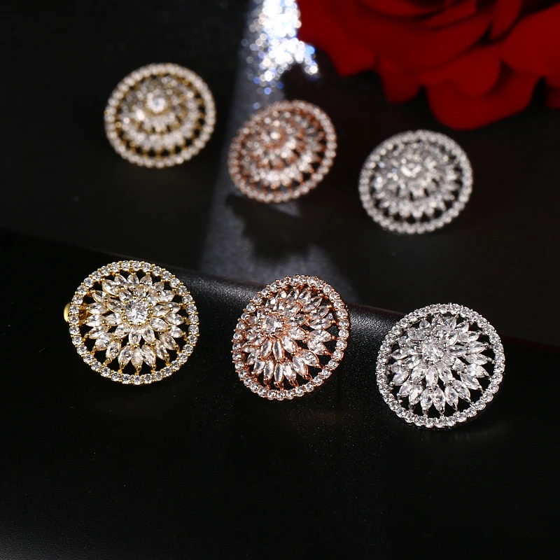 Женские серьги гвоздики серебряного цвета с фианитом|earrings jewelry|colorful stud earingsstud