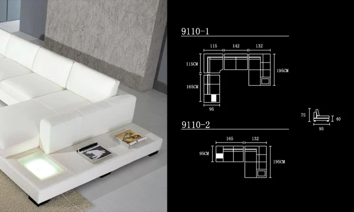 Бесплатная доставка современный европейский дизайн диван большой размер U