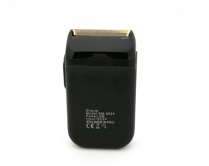 Kemei KM-2024 аккумуляторная бритва для мужчин с USB зарядкой поршневое лезвие моющаяся