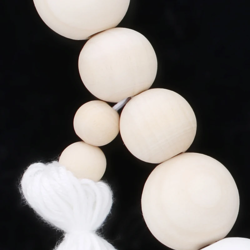 Macarons украшение для комнаты деревянная бусина кисточка настенная подвесная Скандинавская деревянная девочка детские бусы подвесная наклейка для занавески дети