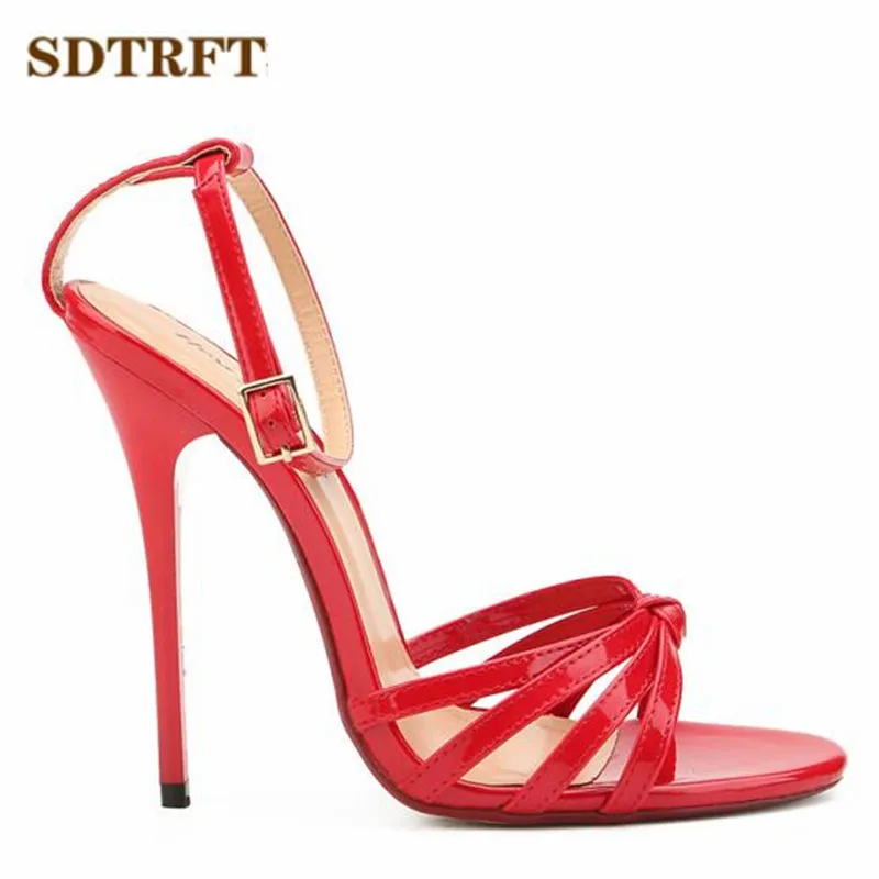 Женские босоножки через плечо SDTRFT элегантные туфли на тонком высоком каблуке 13