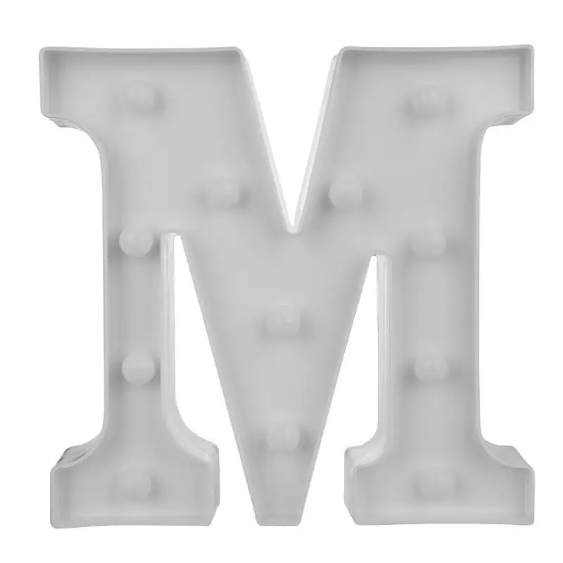 3D Luminous Letter Night Light Home Bedside Lamp Romantic Wedding Party Decoration Light Children Bedroom Decoration 22CM