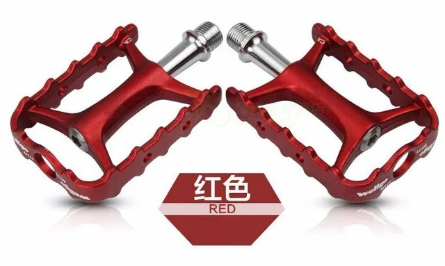 Red Wellgo оригинальные M111 быстросъемные не быстросъемные велосипедные педали для шоссейного велосипеда сверхлегкие педали MTB велосипедные педали с подшипником - Цвет: Red