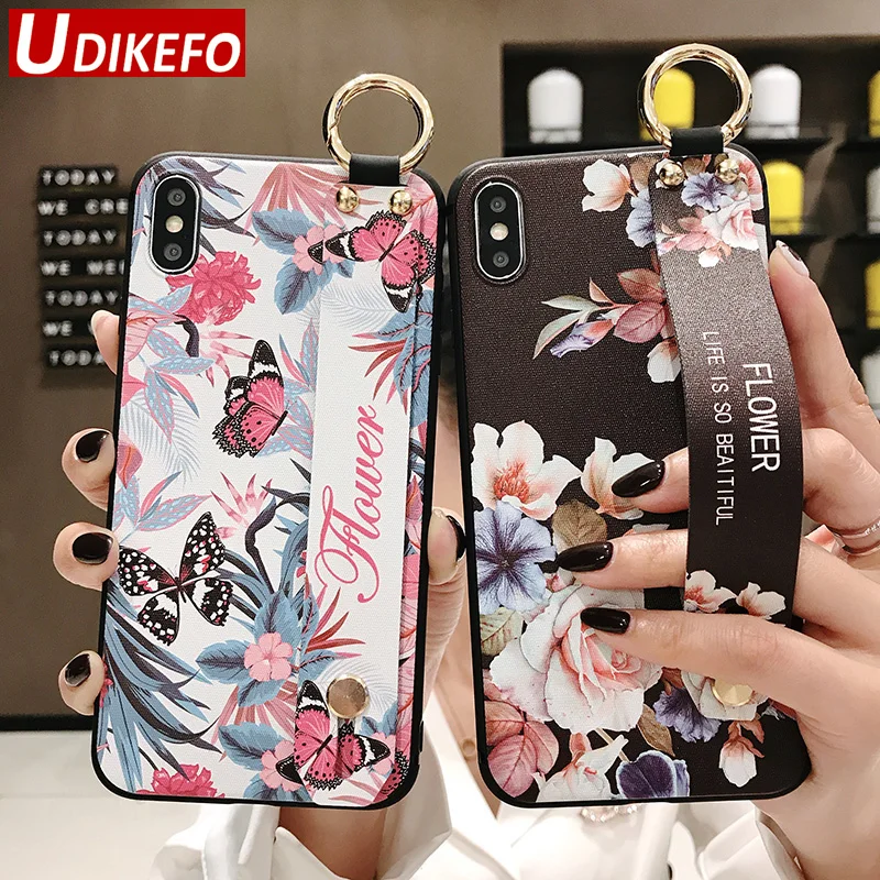 UDKEFO Phone Cases For Redmi K20 Pro Wrist Strap Soft TPU Case Xiaomi K20Pro Finger Ring Holder Stand Coque |
