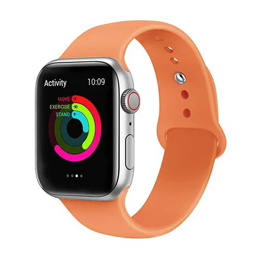 Peach Ремешок для часов apple Watch 5 4 3 band - Цвет ремешка: Peach