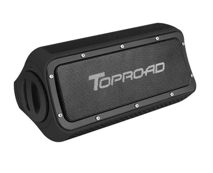 Black Speaker TOPROAD водонепроницаемый стерео Bluetooth динамик 10 Вт Спорт на открытом воздухе портативный беспроводной динамик s поддержка Hands-free Аварийная зарядка - Цвет: Black Speaker
