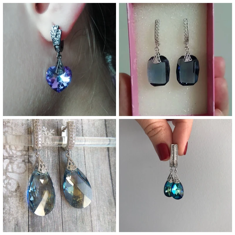 Кристальный Агат застежка для подвески 8 шт. зажим ручной работы бусины фурнитура