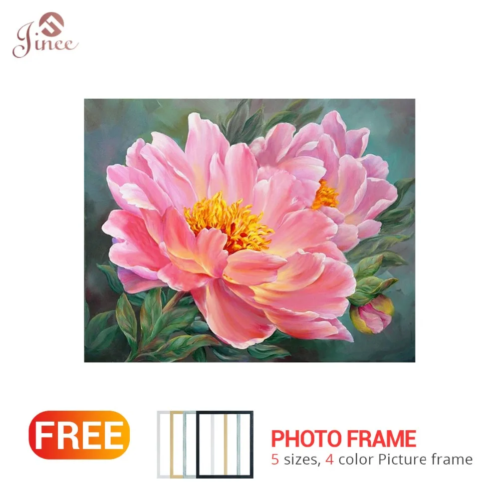 

5D Diamond Painting Red Pink Flower Full Square Rhinestone Picture Embroidery Sale Diamond Mosaic Cross Stitch Home Decor