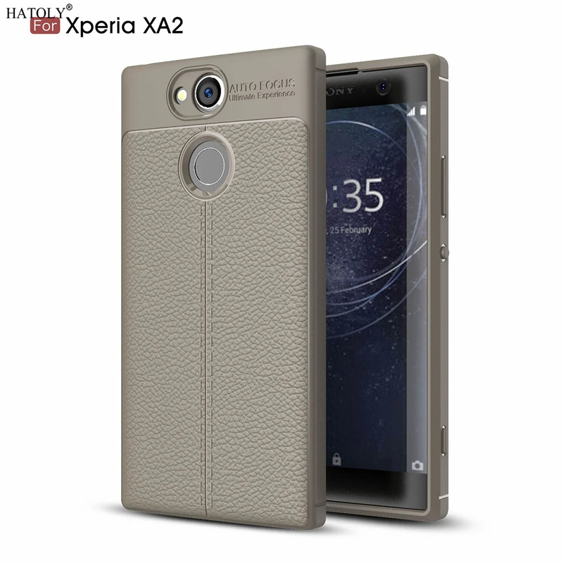 Чехол HATOLY для Sony Xperia XA2 грязестойкая Мягкая силиконовая задняя крышка из ТПУ с