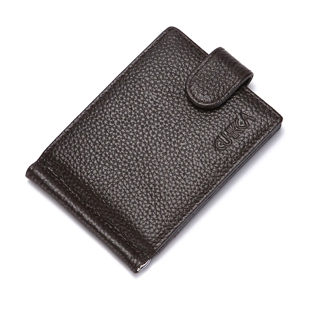 CUIKCA мужской кошелек с зажимом для денег Мини кошельки Мужской винтажный стиль