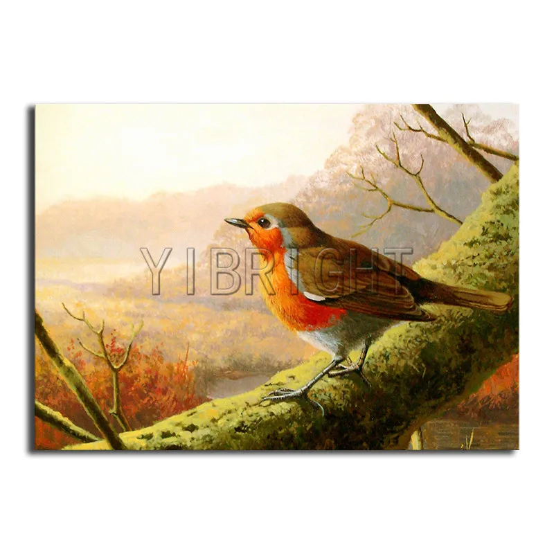Алмазная 5D картина robin bird с осенним пейзажем мозаика из страз сделай сам вышивка