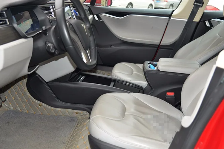 Индивидуальная интегрированная коробка управления подлокотник для Tesla модель S интегрированная Центральная вставка консоль ящик для хранения чашка может держатель
