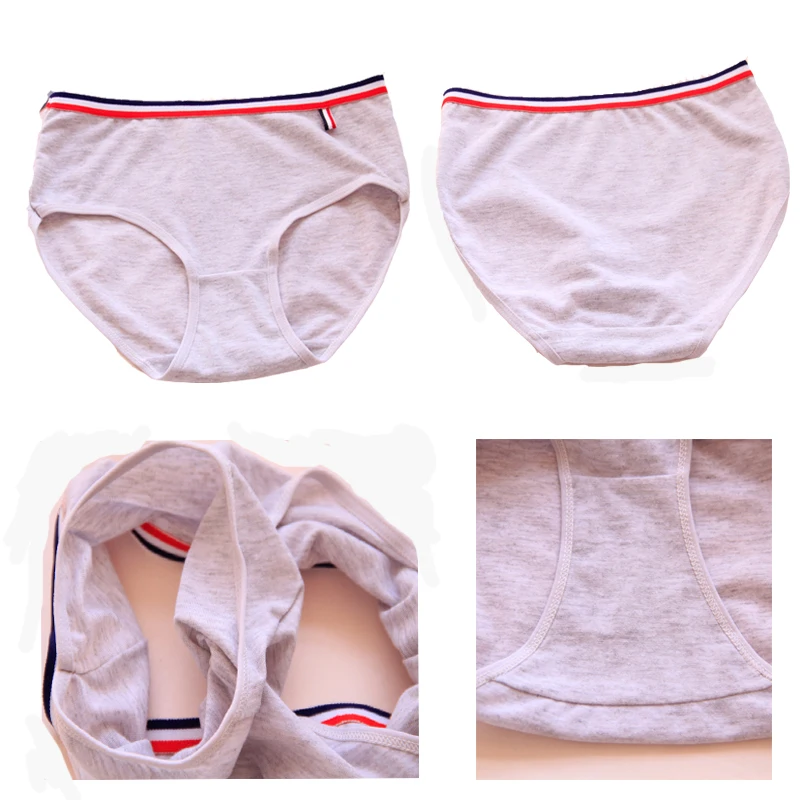 

3 Pcs/lot Underwear Women Panties Cotton Briefs Tanga Cute Thong Underpant For Girls Underwear G-String Calcinhas Sexy Lingeries