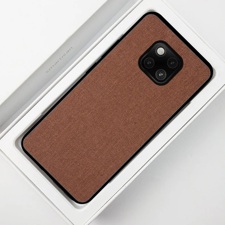 Тканевый художественный простой чехол для huawei P30 mate 20 Pro Lite 20X Honor 9X Nova 4e 4 5 Чехол дышащий противоударный мягкий чехол бампер