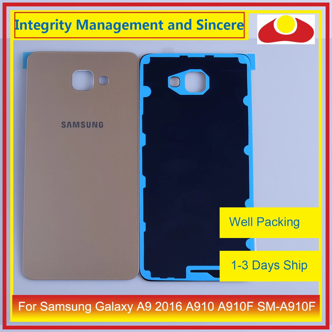 Для samsung Galaxy A9 Pro A910 A9100 A910F Корпус Батарея дверь задняя крышка корпуса Корпус сменная часть